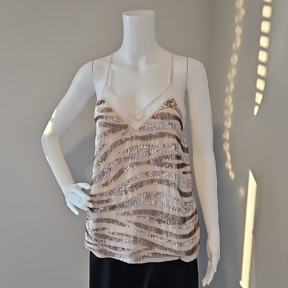 Express Sequin Striped Women's Top